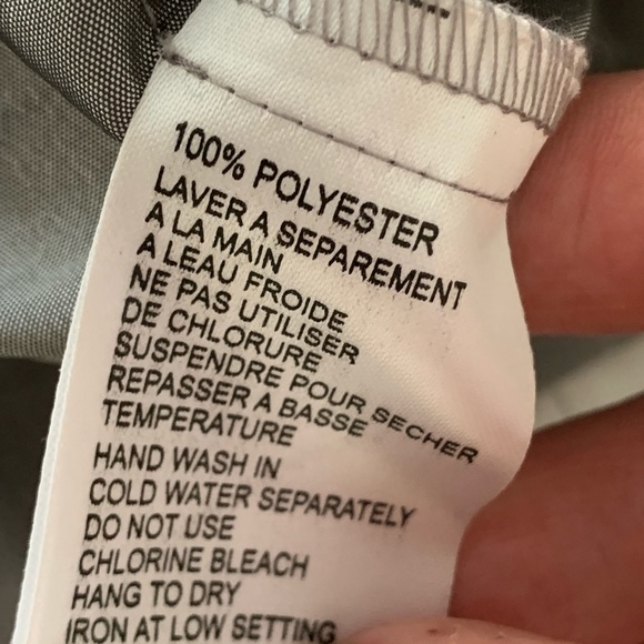 Simon Chang woman’s size 10 silver button down - Picture 8 of 11